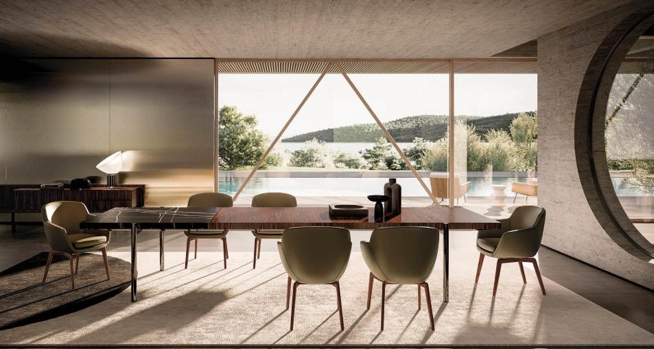 JADE Glass Dining Table 027